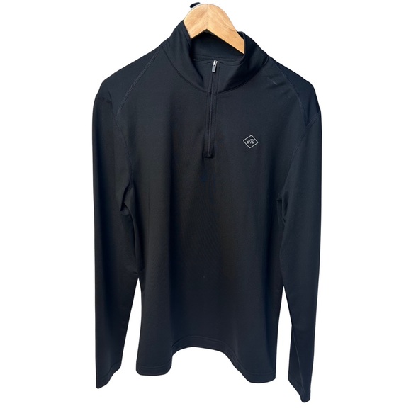 Maide x Bonobos Golf flex quarter zip, Men’s size small slim fit, black - Picture 1 of 12